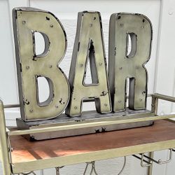 Light Up Marquee Style Bar Sign 