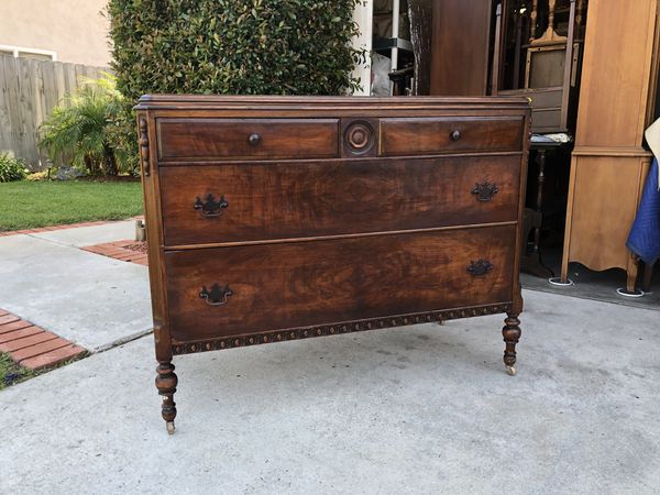 Vintage Burl Wood Dresser For Sale In Santee Ca Offerup