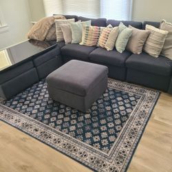 Couch ($750) + Rug ($25) Pillows Included
