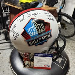 Gail Sayers Jersey And Helmet