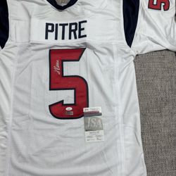 Jalen Pitre Signed Autograph Custom Jersey - JSA Coa - Houston Texans