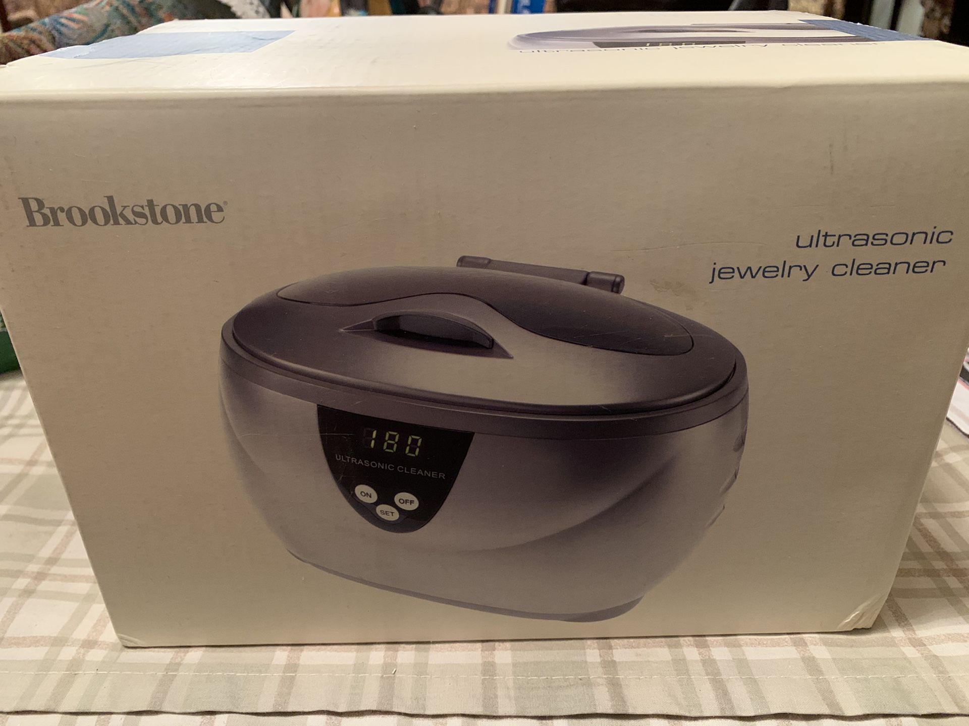 NEW BROOKSTONE Ultrasonic Jewelry Cleaner Jewelry, Glasses, Watches