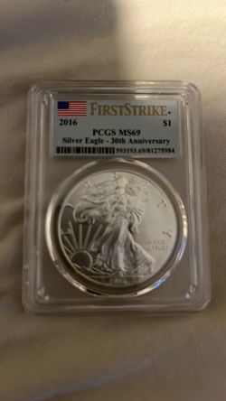 First strike 30th anniversary silver Eagle 2016 silver eagle