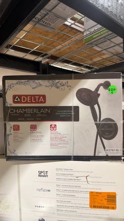 Delta Chamberlain In2ition 2-in-1 Rough-in Valve Included Single-Handle 4-Spray Shower Faucet 1.75 GPM in Matte Black