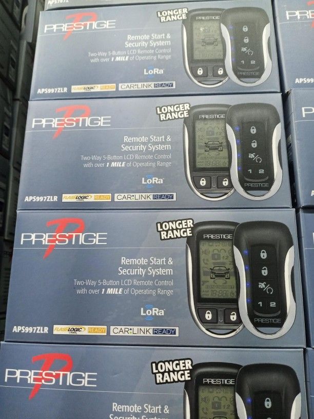 Prestige Remote Start Alarm With One Mile Pager Remote Control