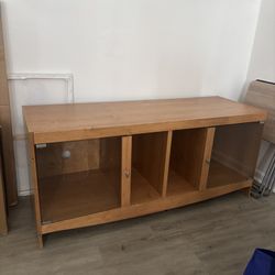 Brown Wooden Entertainment Center