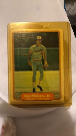 Cal Ripken Jr. Baseball Card in Case