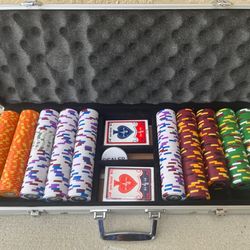 Fatw Cat 500 Ct Texas Hold'Em Poker Chip Set