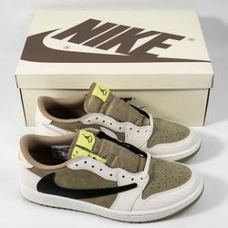 Air Jordan 1 Retro Low Golf Travis Scott Neutral Olive