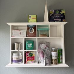 Floating Shelf Storage White