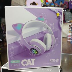 Wireless Headset,cat Ears