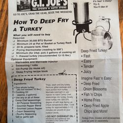 New never used outdoor fryer