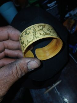 Bamboo Hawaii Bracelet Handcarved