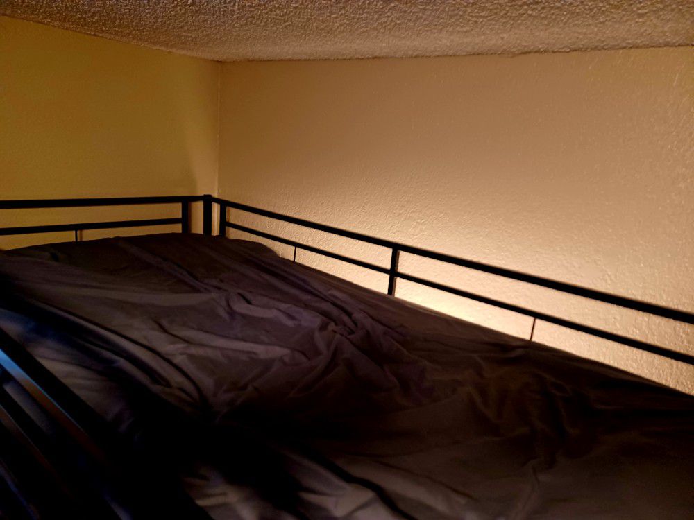Black Twin Study Loft Bunk Bed