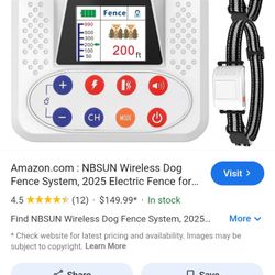 Wireless Electric Fence System For 2 Dogs 