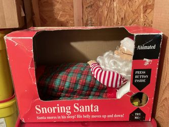 Vintage Animated Snoring Santa 16” 