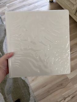 White 3 Inch 3 Ring Binder