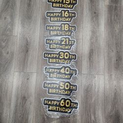 Photobooth Props - Milestone Birthday Set