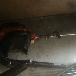 Weed eater and backpack blower