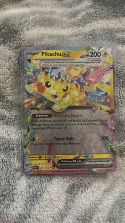 Pikachu ex Pokemon card 2024