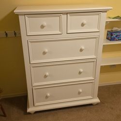 Nice white wood dresser