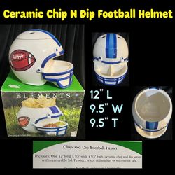 NEW! Ceramic Chip N Dip Football Helmet 
