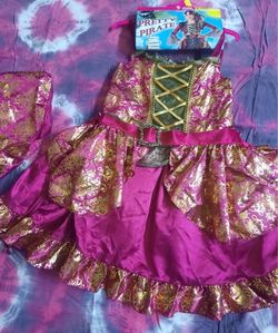 Pretty Pirate Costume (Girls Size 10-12 L)