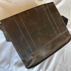 All Leather Messenger Bag