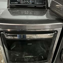 LG - 7.3 Cu. Ft. Smart Electric Dryer with Steam and Sensor In Black