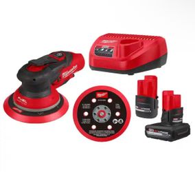 Milwaukee 2585-22CX M12 FUEL 6" Random Orbital Sander Kit (3/16")