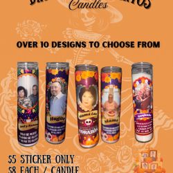 Custom Candles Day Of The Dead 