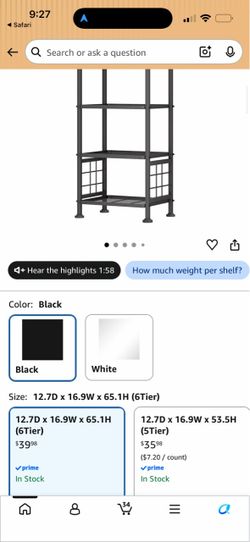 (2)Pots and pans shelves or for storage