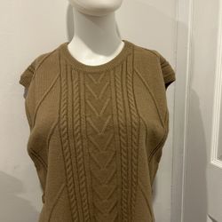 V-Neck Knit Sweater Vest 
