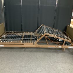 New Invacare Full Electric Adjustable Hospital Bed w Rails
