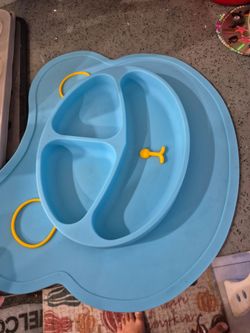 Baby bowls and rubber plate both
