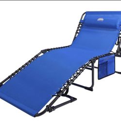 Brand New COASTRAIL Outdoor Folding Chaise Lounge Chair 4 Position