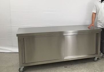 NSF 72in Stainless Steel Work Prep Table Cabinet HT-S-1800
