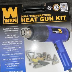 WEN Dual Temp Heat Gun Kit With Case 