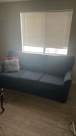 Set of 2 Blue Couches  3 Seat & 2 seat.