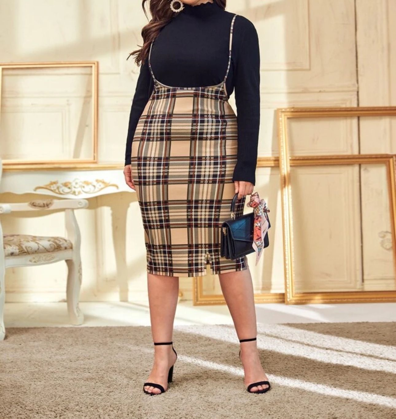 Plus Size Overall Dress