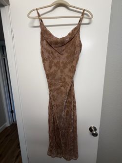Burnout Floral Slip Dress