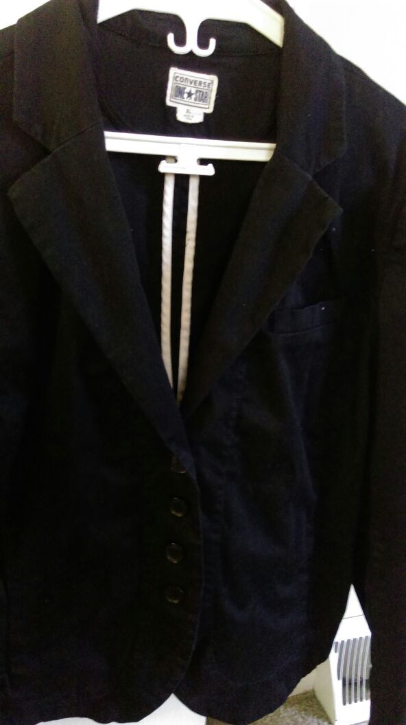 Black Converse ladies casual hacket