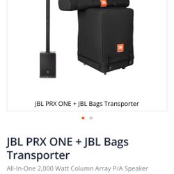 JBL PRX ONE Powered PA speaker with bag 2000 watts (Pair)