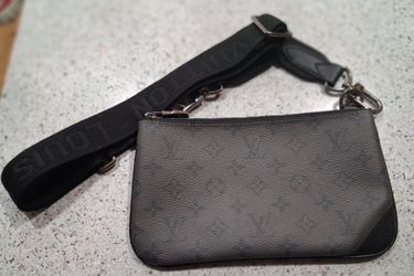 Louis Vuitton Monogram Eclipse Pochette with Strap