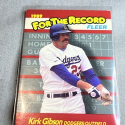 1989 Fleer For the Record Kirk Gibson 4