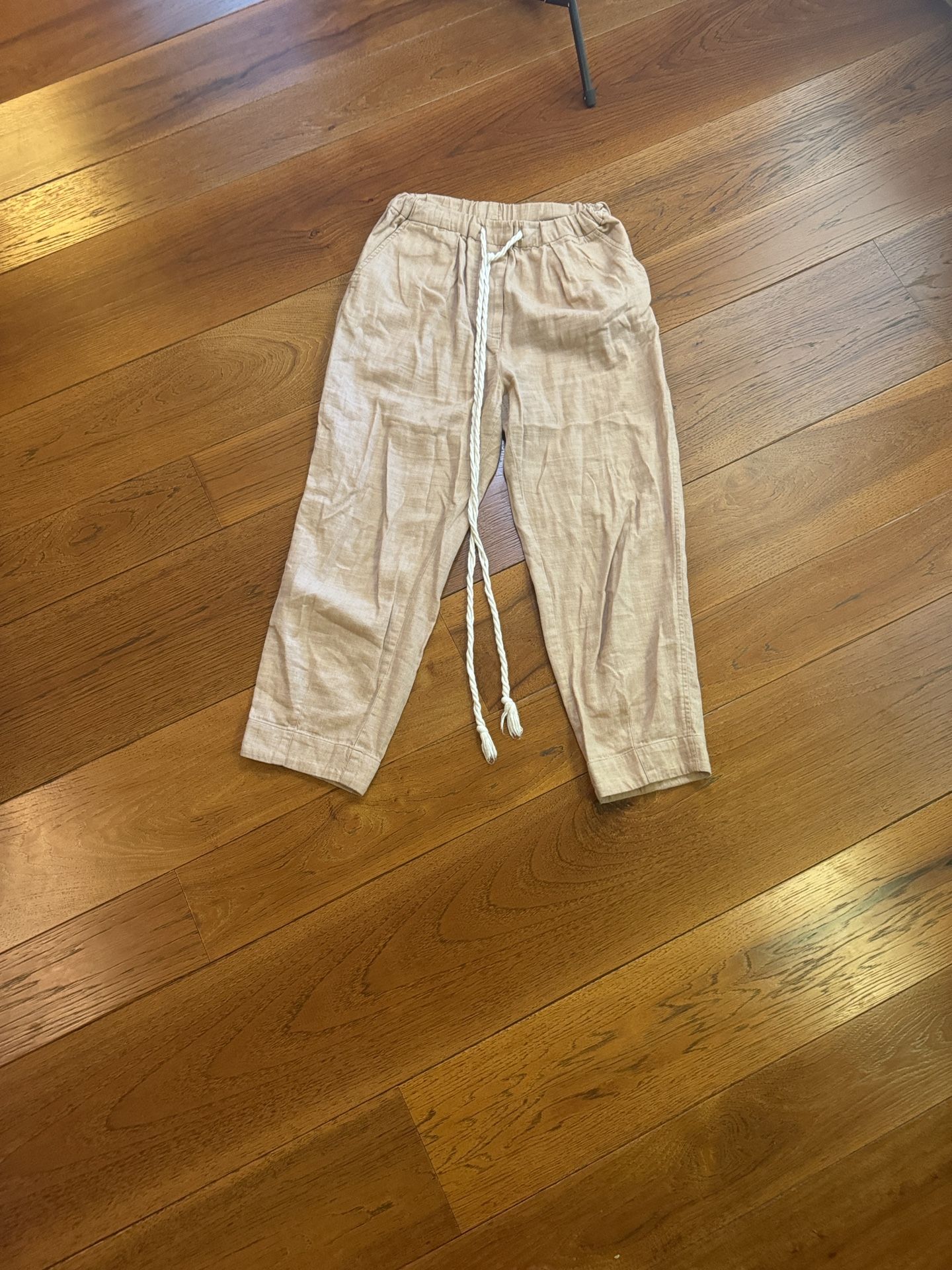 Free People Everyday Pull On Linen Pants Dune Combo