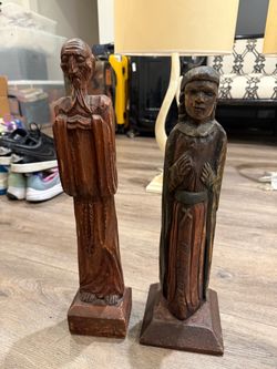 Antique religious statues