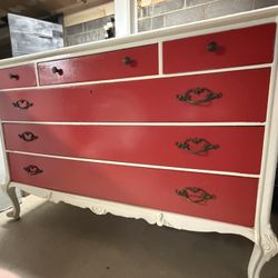 Vintage Hardwood Dresser