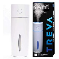 Treva Portable Color Change Drop Light Cool Mist Ultrasonic Mini Humidifier USB