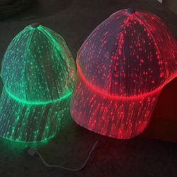 FiberOptic Cap LED   7 colors USB Charging light